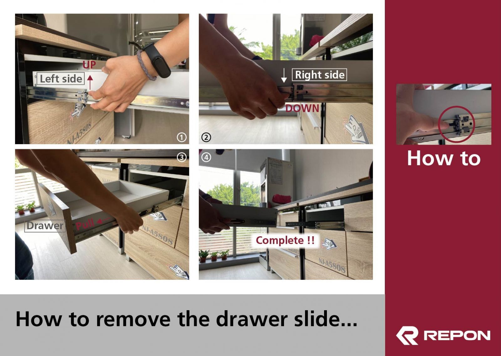 How To Drawer Removal Repon Slides